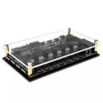 Lamptron auto-controller CT630 PWM ARGB — compacte PWM-ARGB-ventilator/controller, zwart