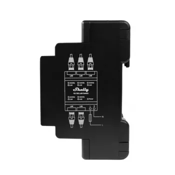 Smart Switch Shelly LAN Switch zwart AC 110-240V 1W