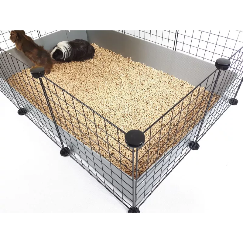 C&C modulaire kooi 3x2 110x75 cm cavia's, egels, zwart