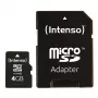 GEHEUGEN MICRO SDHC 4GB C10/W/ADAPTER 3413450 INTENSO