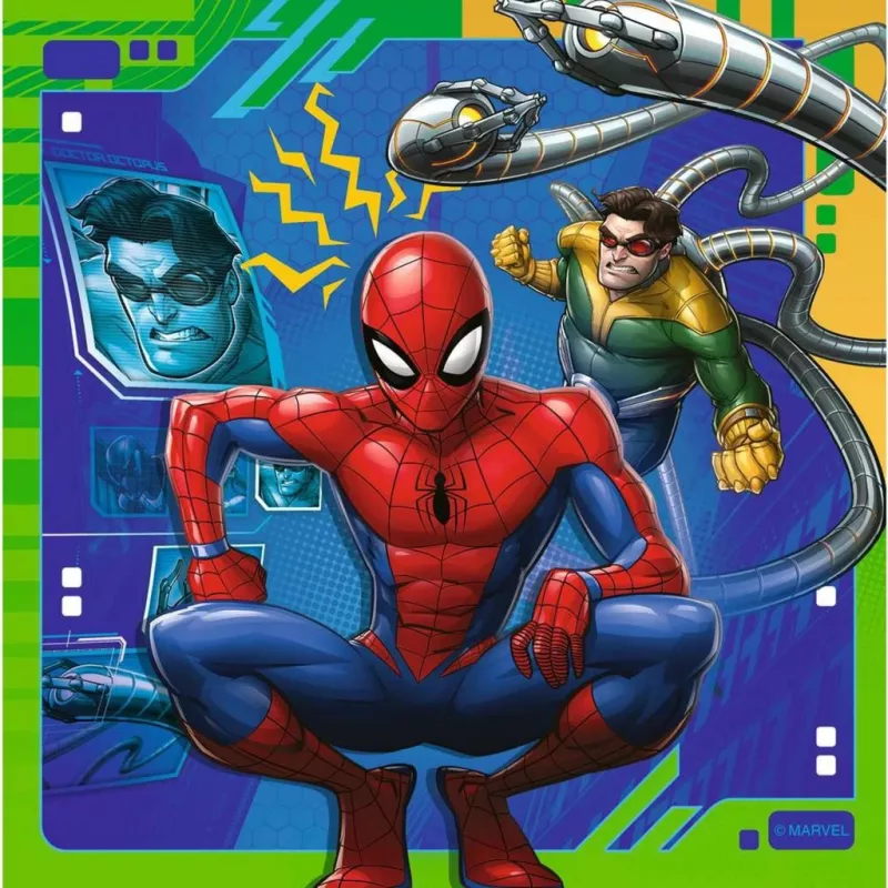 Puzzel 3x49 stukjes Spiderman
