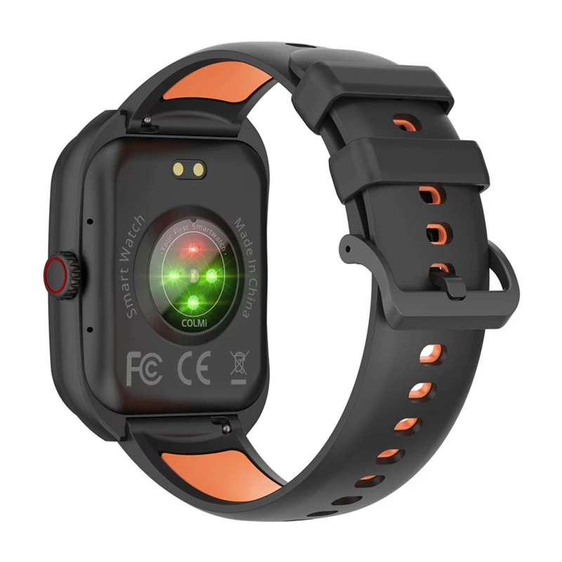 Smartwatch Colmi P86 zwart met hartslagmeter, waterdicht