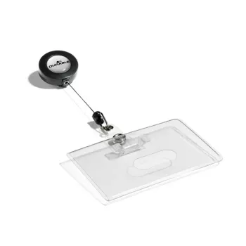Durable 8016 liggende badgehouder transparant 10 stuks