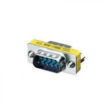 Equip seriële RS232 DB9 adapter stekker naar stekker, DB-9, DB-9, zilver