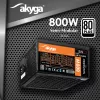 Akyga AK-C2-800 Classic 800 W ATX-voeding, semi-modulair, actieve PFC, 120-mm ventilator