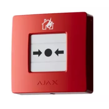 Handbrandmelder Ajax 60815 rood — brandalarm drukknopmelder, opbouwmontage