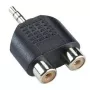 Sbox 3,5 mm stekker naar 2 x 3,5 mm bus adapter AD.3.5-2X3.5