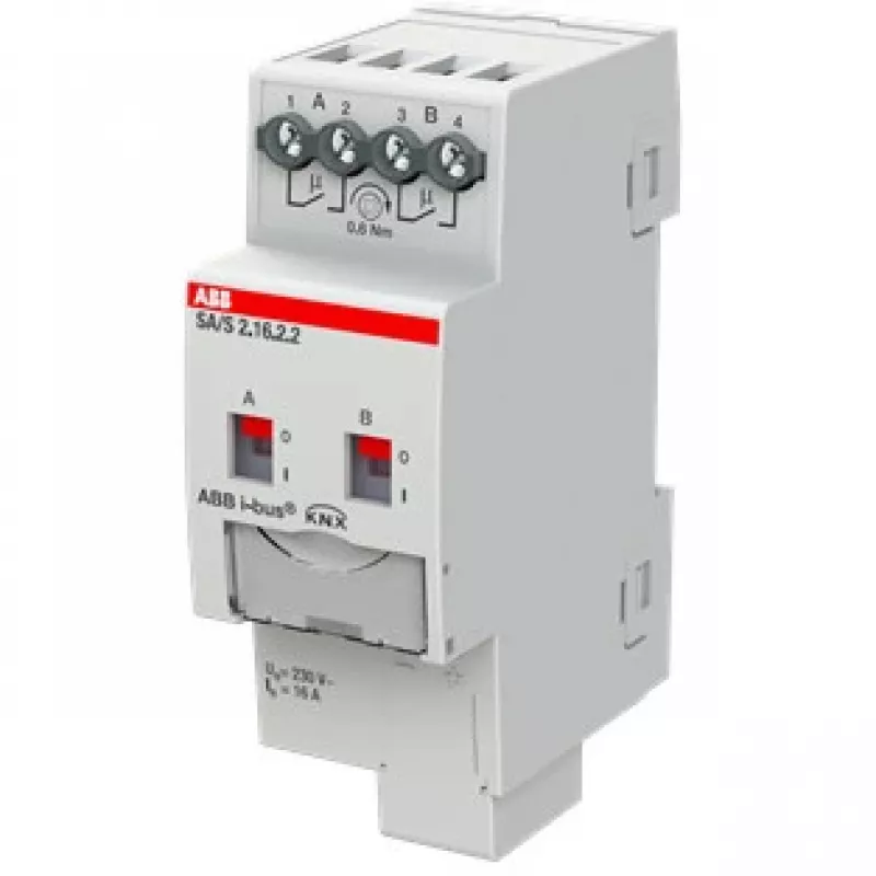 ABB Stotz S&J schakelactor 2-voudig, 16A, REG SA/S2.16.2.2 (2CDG110261R0011)