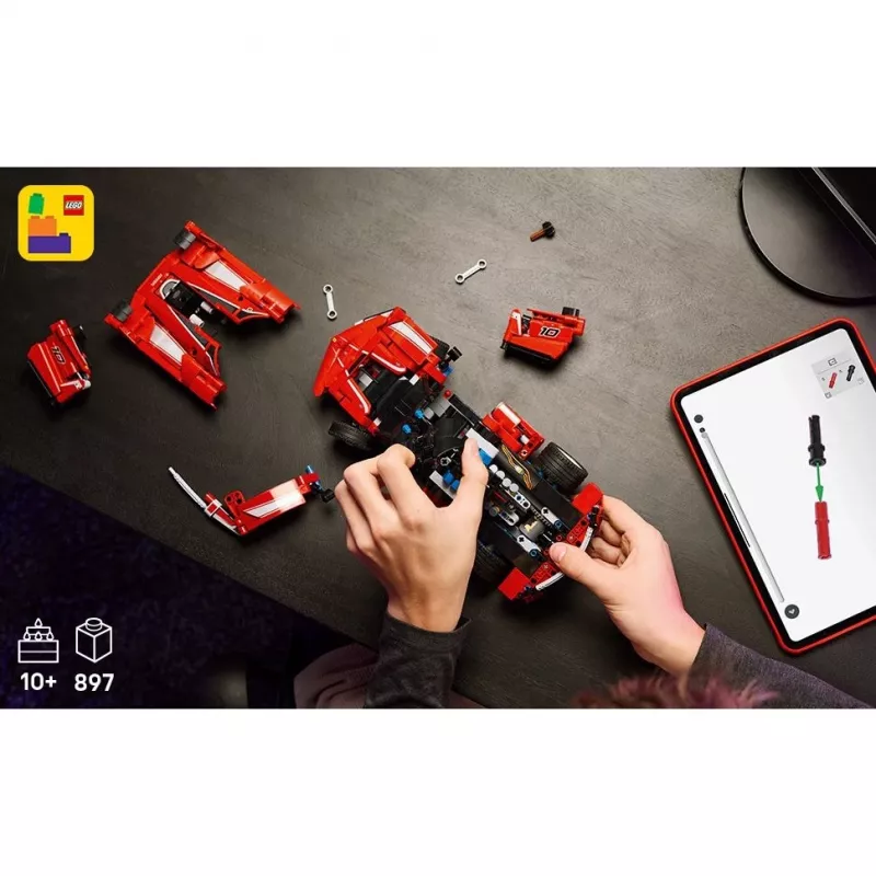 LEGO Technic Ferrari FXX K model schaal 1:10, 897 onderdelen, vanaf 10 jaar