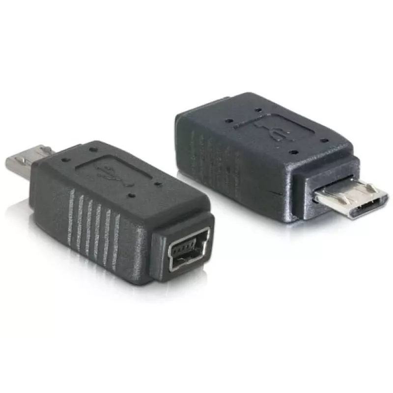Adapter USB micro-B stekker naar Mini-USB 5-polig DeLOCK 65063