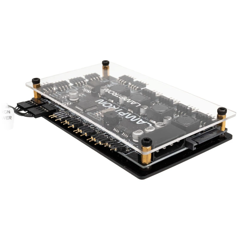 Lamptron PCI RGB-ventilator- en LED-controller SM436 Sync Edition, zwart