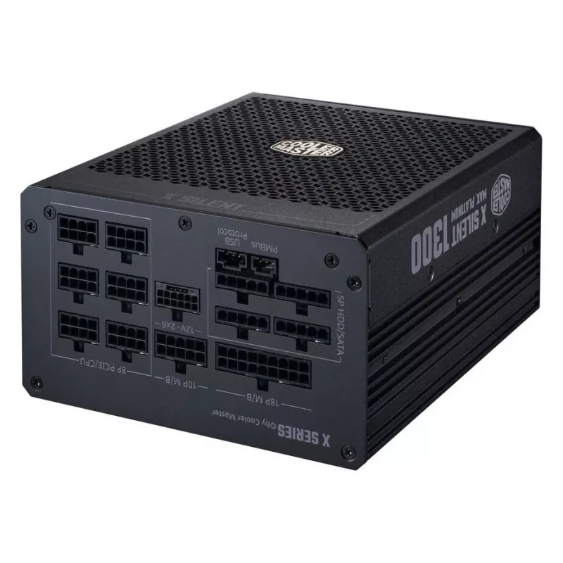 Voeding Cooler Master X Silent MAX Platinum 1300W – ATX-voeding, 1300W uitgangsvermogen, Platinum-efficiëntie