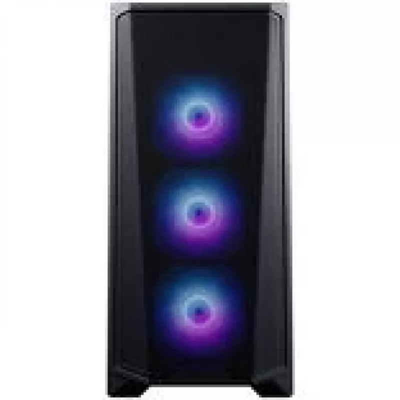 PHANTEKS Eclipse G370A PC-behuizing, midi-tower, SSI-EEB, RGB, gehard glas - inclusief 3x 120-mm-ventilator, zwart