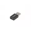 Lanberg AD-UC-UA-01 kabel-interface/gender-adapter USB 3.0 Type-A naar USB 3.0 Type-C zwart (AD-UC-UA-01)