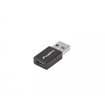 Lanberg AD-UC-UA-01 kabel-interface/gender-adapter USB 3.0 Type-A naar USB 3.0 Type-C zwart (AD-UC-UA-01)