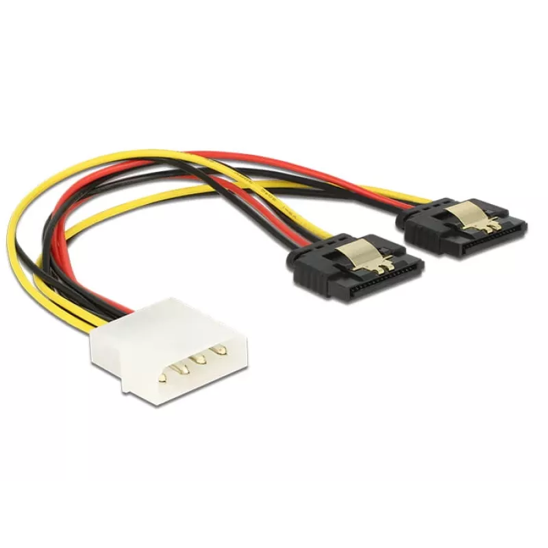 Interne stroomkabel DeLOCK 85237 0,2 m Molex naar 2 x SATA