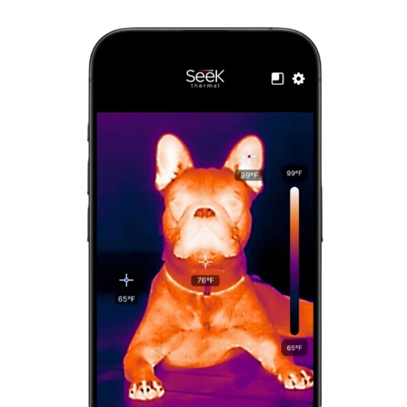 Seek Thermal Nano 200 CW-ABAX warmtebeeldcamera voor Apple iOS, USB-C, 200x150 px, 25 Hz, zwart