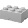 Opbergbox Room Copenhagen LEGO Storage Brick 6, grijs – stapelbare organizer voor speelgoed en accessoires