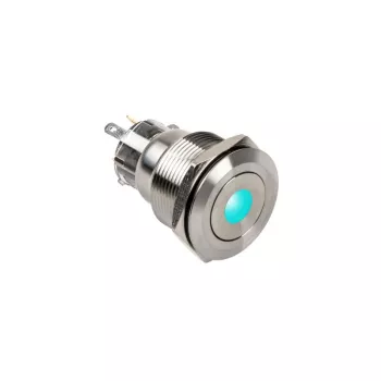 Drukknop DimasTech Vandalismustaster 22mm Silverline Dot RGB PD215, 22 mm