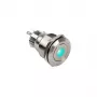 Drukknop DimasTech Vandalismustaster 22mm Silverline Dot RGB PD215, 22 mm