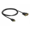 DeLOCK 85652 videokabeladapter 1 m HDMI type A (standaard) DVI zwart (85652)