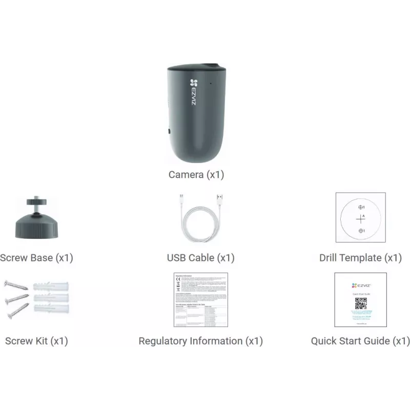 IP-beveiligingscamera EZVIZ EB3 bullet 2304 x 1296 pixel