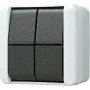 JUNG dubbel-taster 10AX 250V 2 wissels 839 W 839W