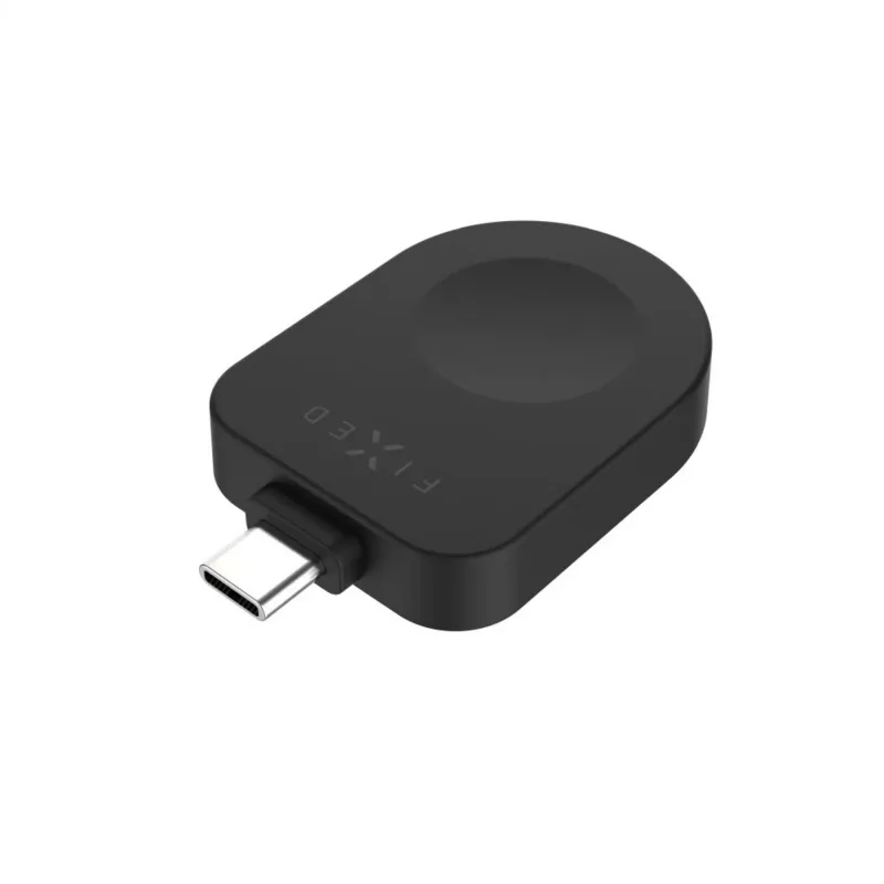 Vaste USB-C-laadadapter FIXED FIXDW-AWAP-BK voor Apple Watch Powerstation Uni, compacte vervanging