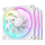 DeepCool FL12 WH 3-in-1 120 mm behuizingsventilatoren (3 st.), 2150 tpm, vloeistofdynamisch lager, 4-pins PWM, wit