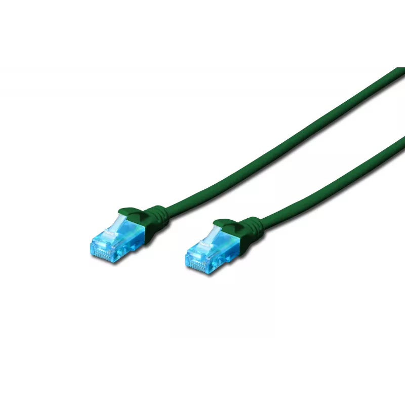Assmann Digitus CAT 5e U-UTP patchkabel. PVC. AWG 26/7. Lengte 2 m. Kleur groen (DK-1512-020/G)