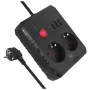 Maclean MCE388 B stekkerdoos, 2 stopcontacten, 3x USB, 110-240 V, 2500 W, 3 m, zwart