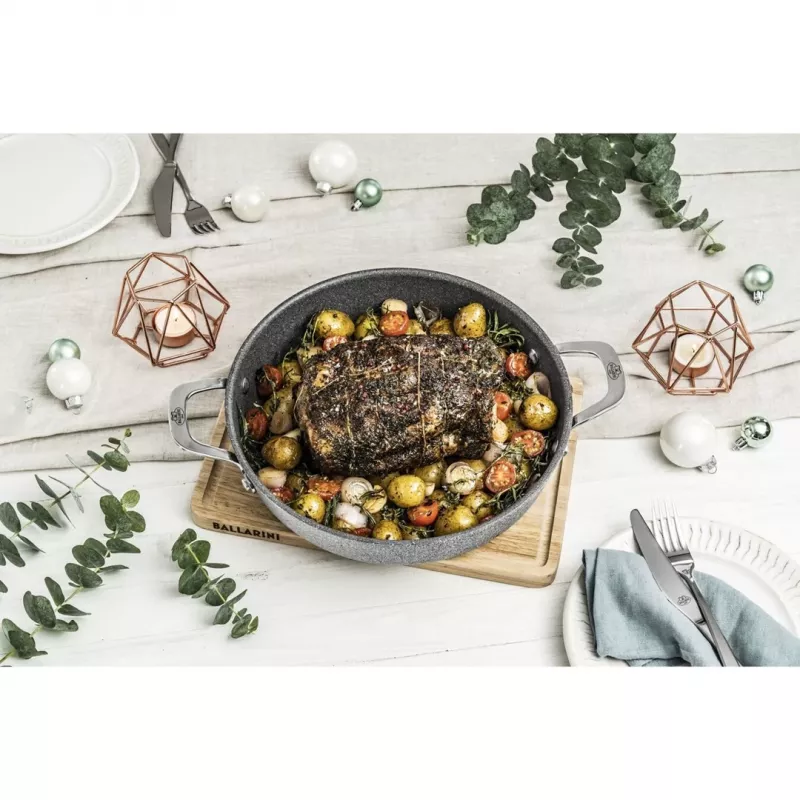 Braadpan Ballarini Salina Granitium, diep met 2 handgrepen, graniet, 28 cm 75002-810-0
