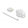Delock 90722 Keystone-module RJ45 naar LSA Cat.6A UTP, 180 graden, gereedschapsvrij