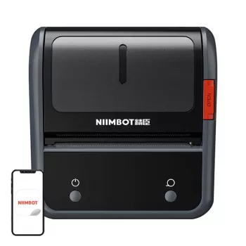 Thermische labelprinter NIIMBOT B3S_P 300 dpi Bluetooth draagbaar, grijs