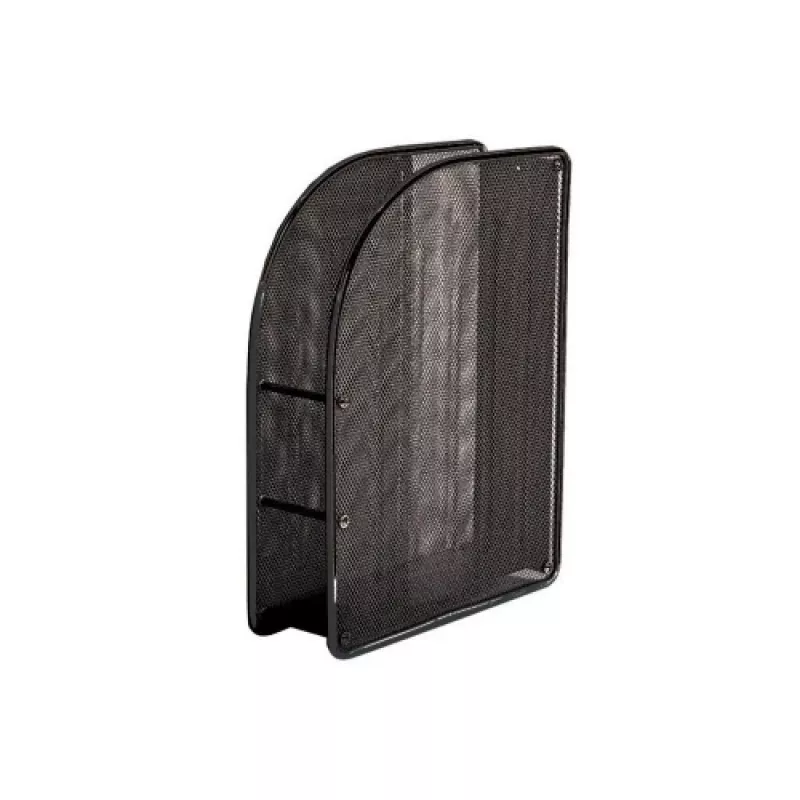 Verticale opbergbak Forpus, 7 cm, zwart, geperforeerd metaal 1003-012