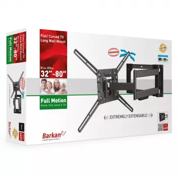 TV-beugel Barkan Mounting Systems 4400 50 kg 2,03 m zwart
