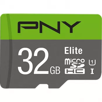 MicroSDHC-kaart PNY Elite 32 GB Class 10 UHS-I P-SDU32GU185GW-GE