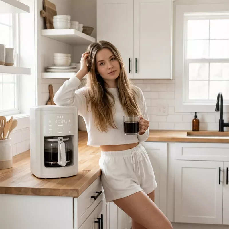 Pour-over koffiezetapparaat Elle EKCMP301WHEU 1,8 l witte filterkoffiezetapparaat