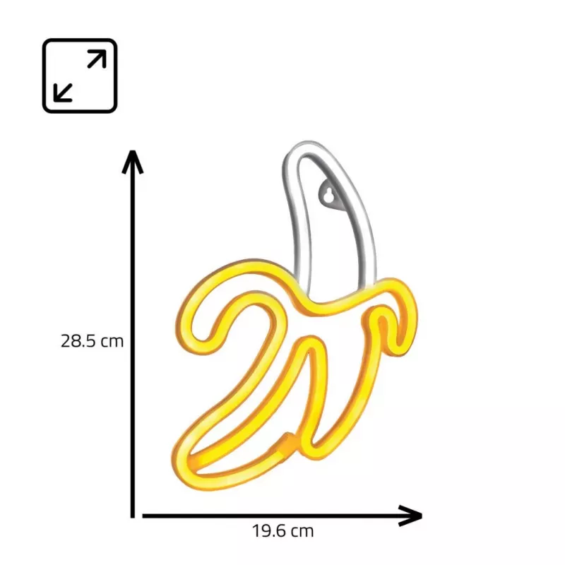 Decoratieve neonlamp MANTA SNL01WHT – helder, kleurrijk design, wandgemonteerde accentverlichting