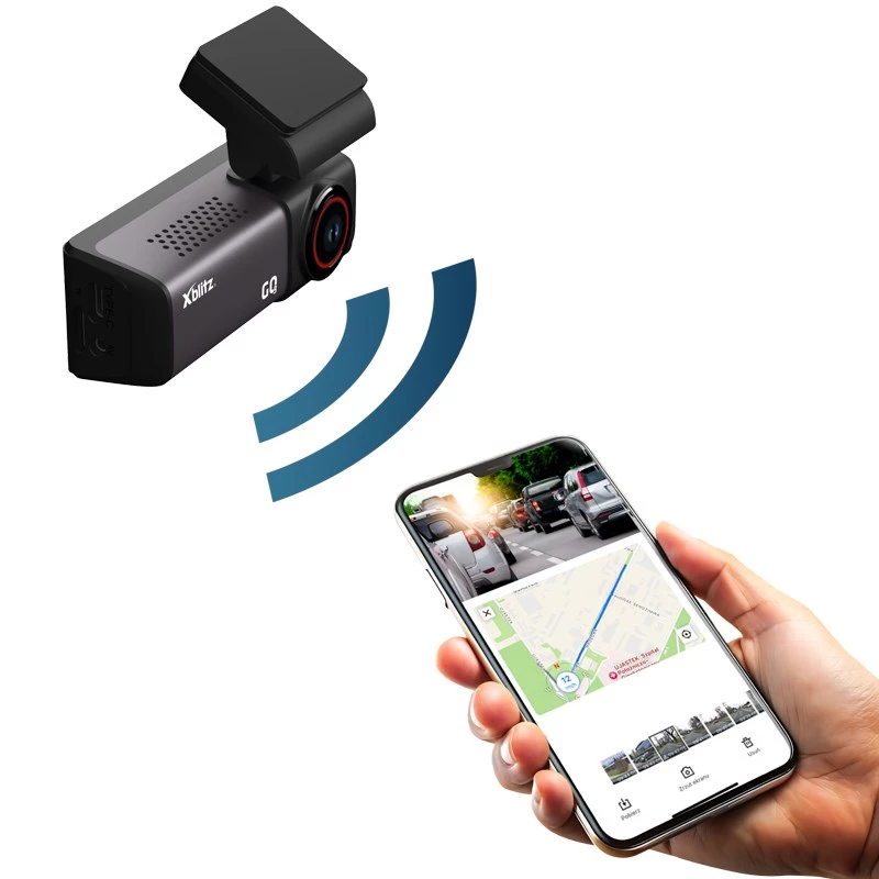 Auto-dashcam Xblitz GO3 Full HD 2K (2560x1440) 140° IMX335, 60 fps, GPS, 2 inch display, parkeermodus, microSD tot 128 GB