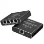 Ethernet mini-switch QOLTEC 52293 1x4 RJ45, unmanaged netwerksplitter 1-in 4-out