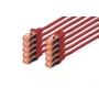 DIGITUS CAT6 S/FTP patchkabel, 0,5 m, rood, 10-pack