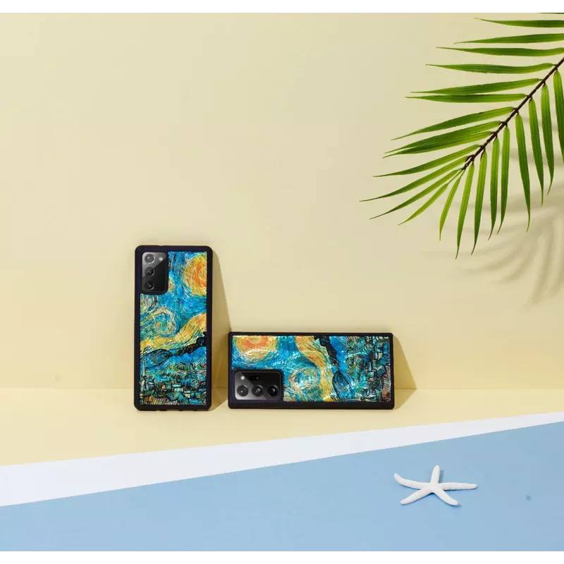 Hoesje iKins voor Samsung Galaxy Note 20 Ultra — zwart sterrennacht-design