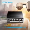 Netwerkswitch Cudy GS105 — 5-poorts gigabit-ethernet (10/100/1000), zwart, 5 V DC voeding inbegrepen