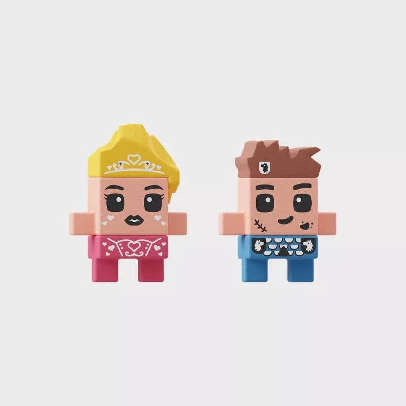 Marioinex Mini Waffle Princess Fantasy toren bouwblokken, 148 stuks