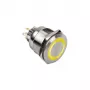 Vandaalbestendige drukschakelaar DimasTech PD197 25 mm Silverline-ring