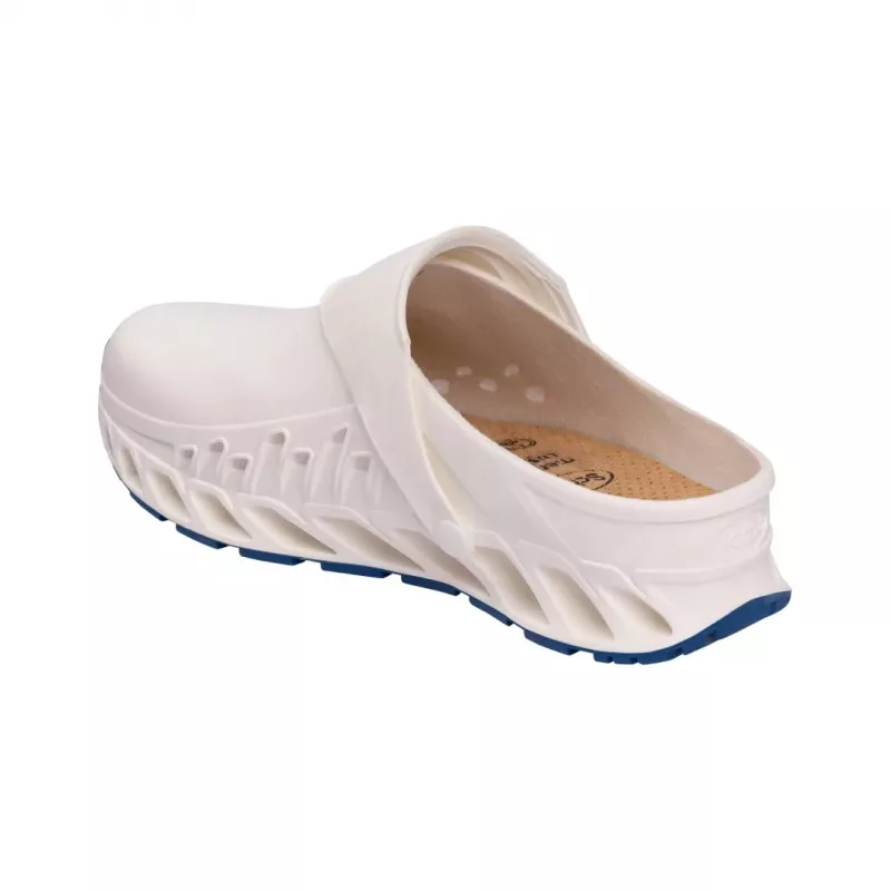 Clogs Mobilex Evoflex unisex wit EU 46 (UK 11) – synthetisch bovenmateriaal, microvezelvoering, hak 4 cm