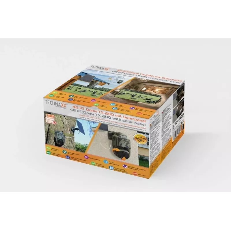 Technaxx 4G PT Dome TX-290 met zonnepaneel