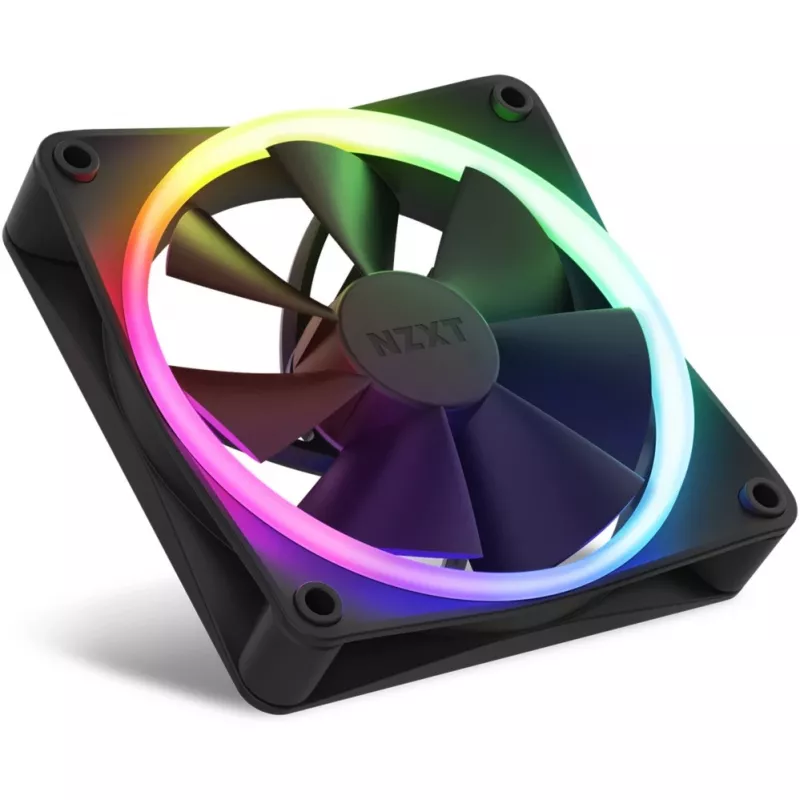 NZXT F120 RGB 120mm ARGB behuizingsventilator driepack - zwart