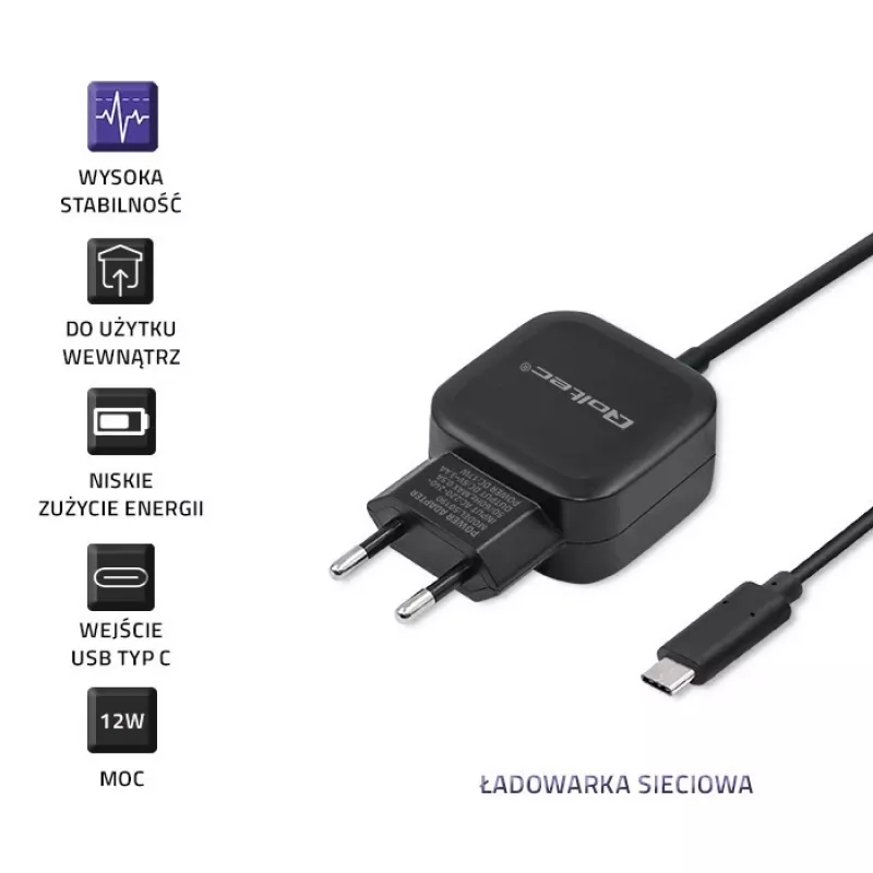 Qoltec 50190 oplader voor mobiele apparaten, telefoon, tablet, telefoon, universeel
